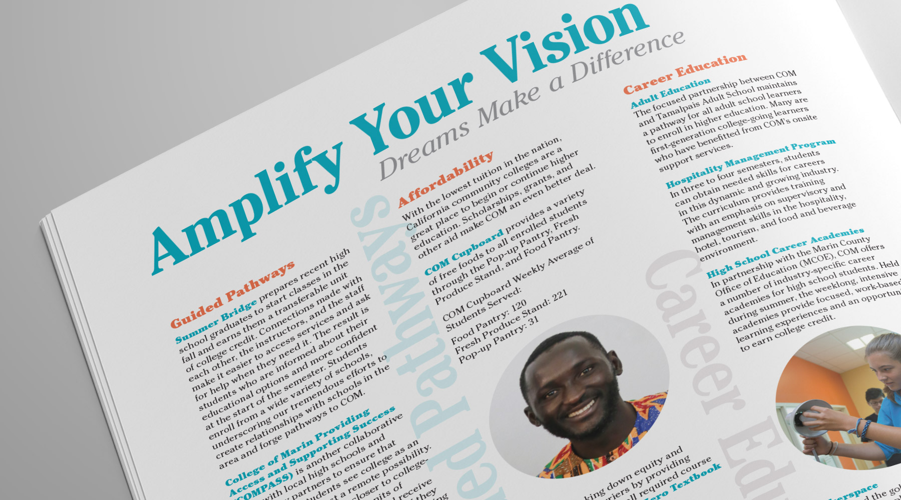 College of Marin Course Schedule rebrand