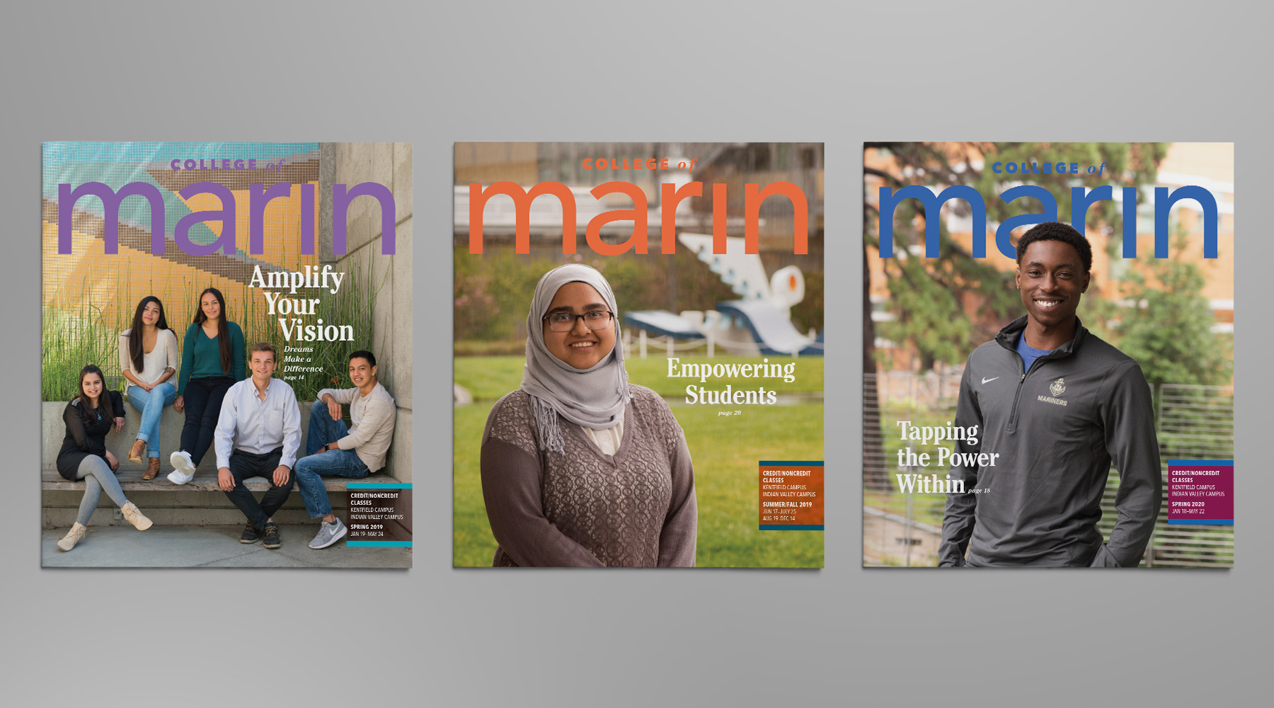 College of Marin Course Schedule rebrand