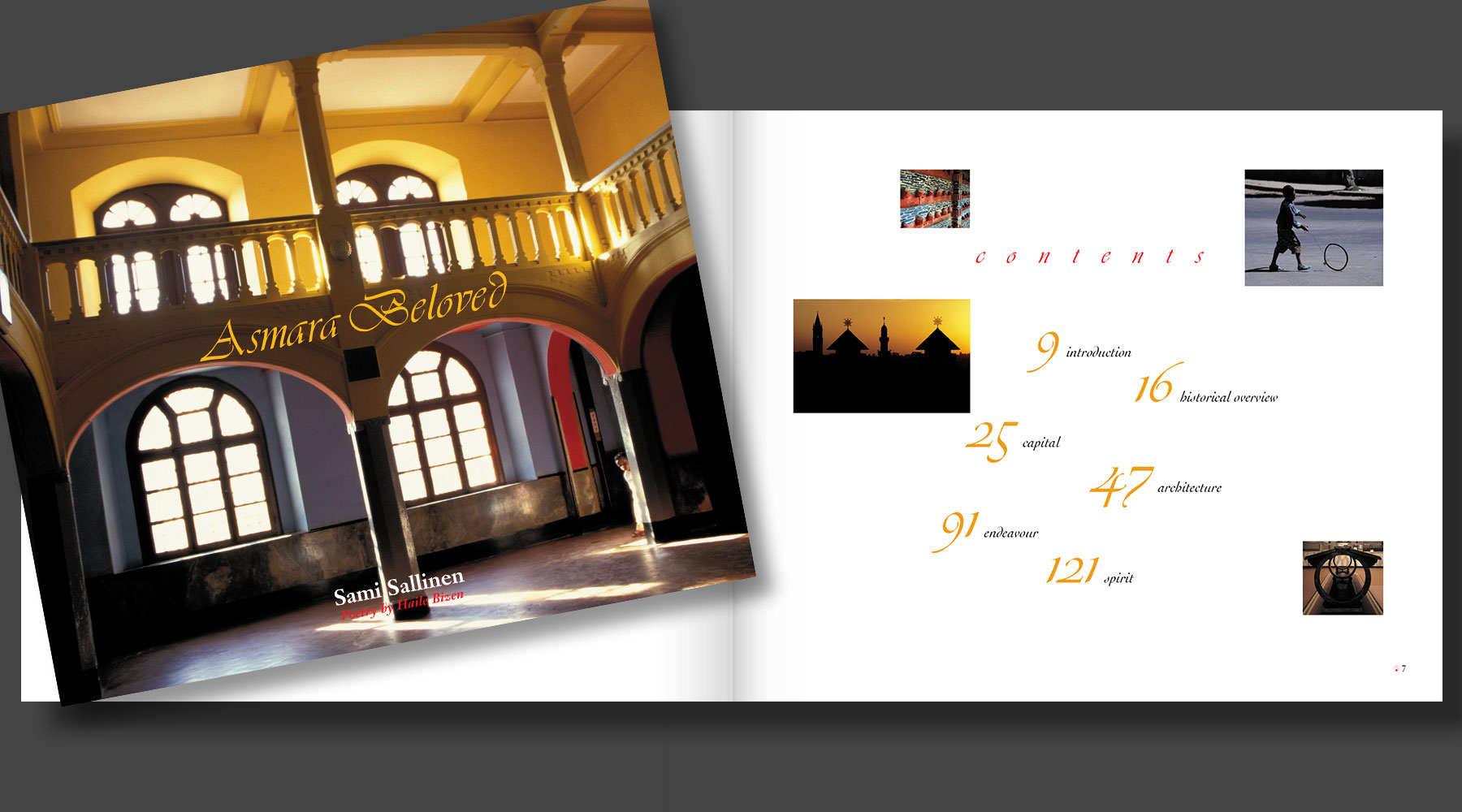 Design sample of Asmara Beloved picture book