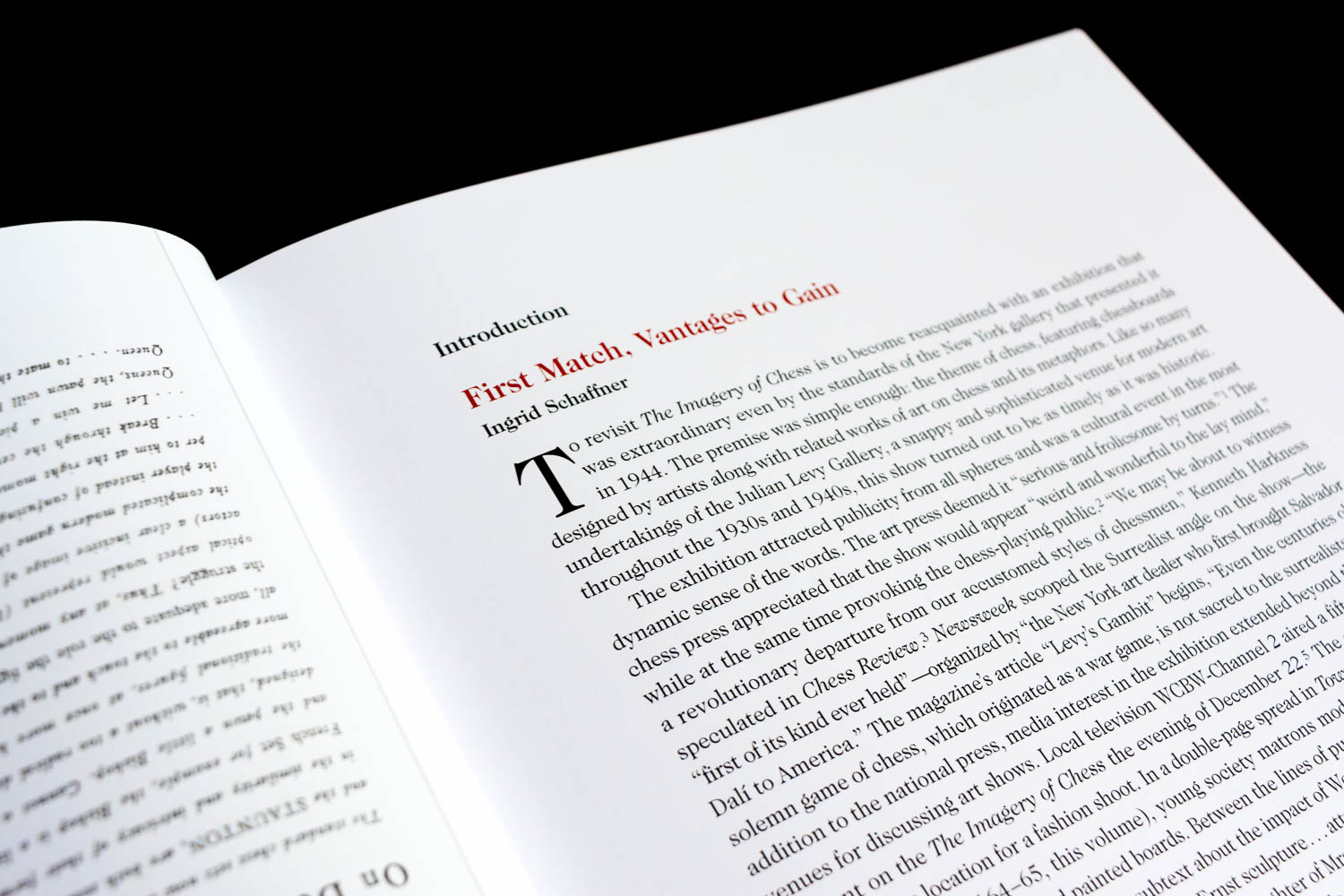 Interior design of Imagery of Chess catalog