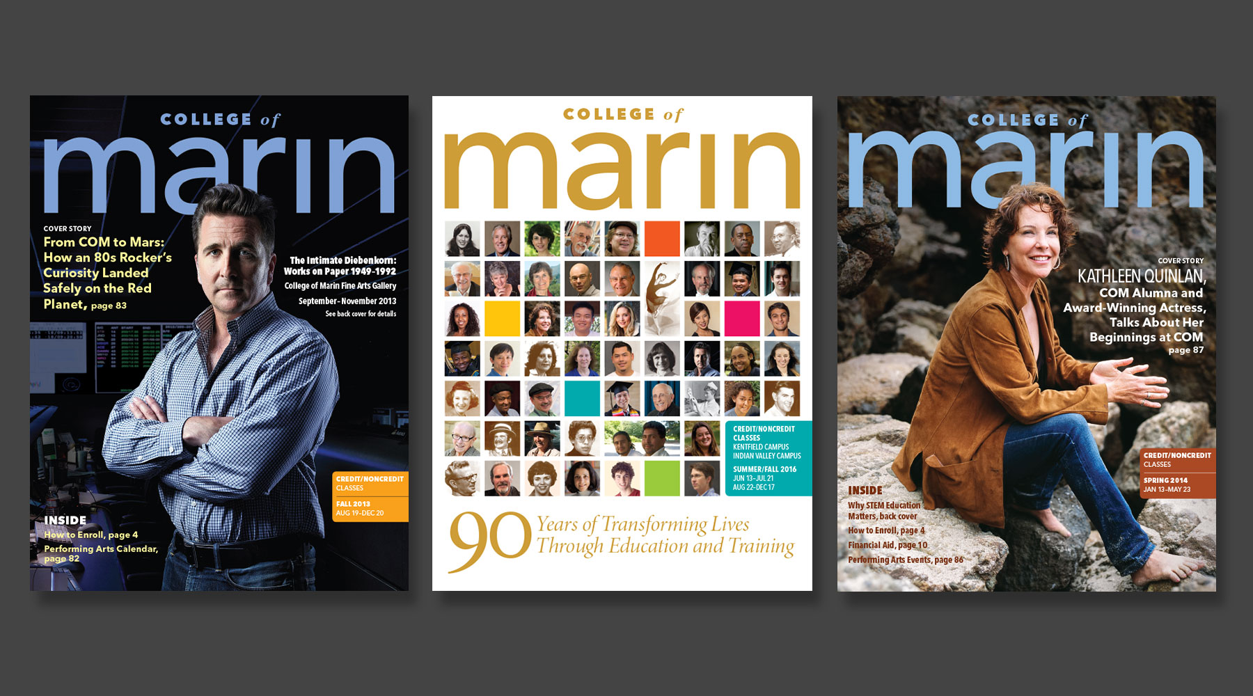 College of Marin Course Schedule covers