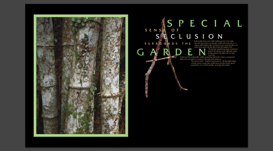 Magazine interior design