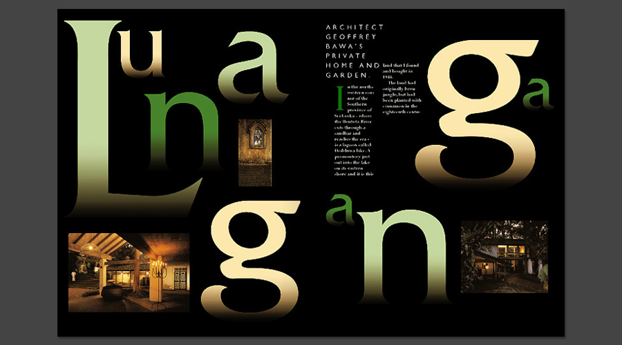 Magazine interior design