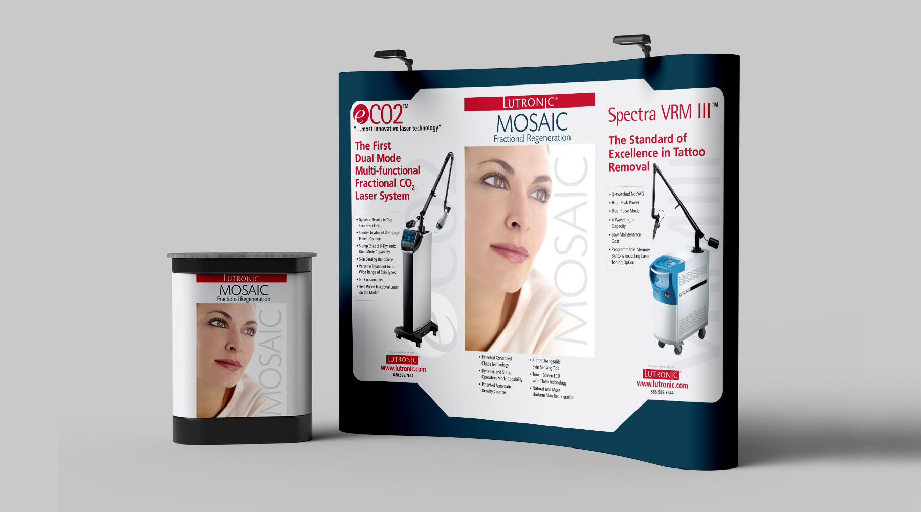 Trade show booth design for Lutronic in Chicago