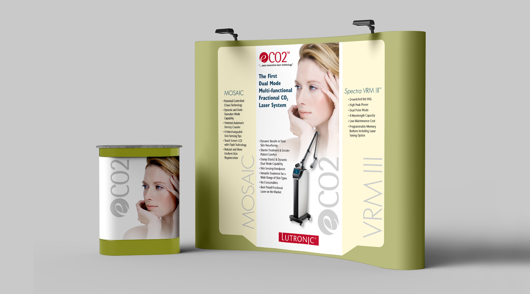 Trade show booth design for Lutronic in Chicago