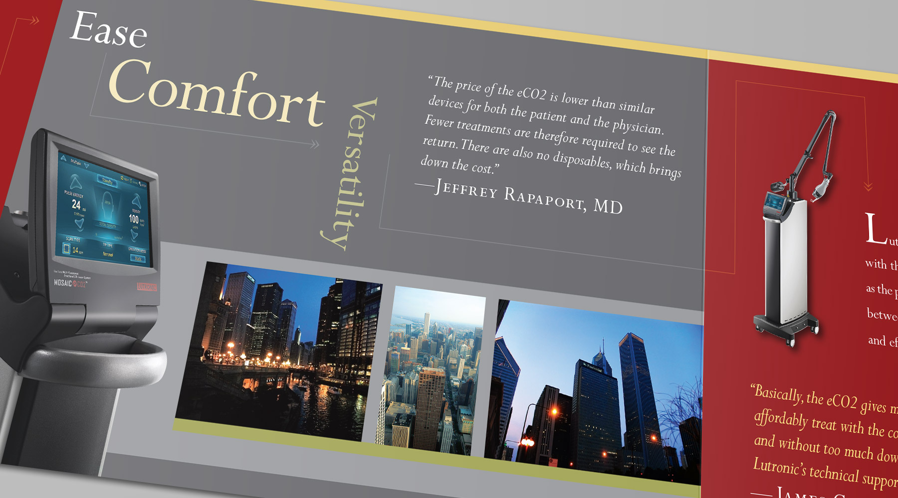 Direct mail promoting Lutronic laser products in Chicago