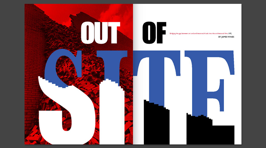 Magazine interior design