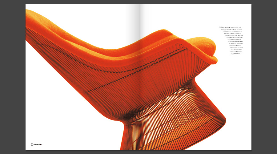 Magazine interior design