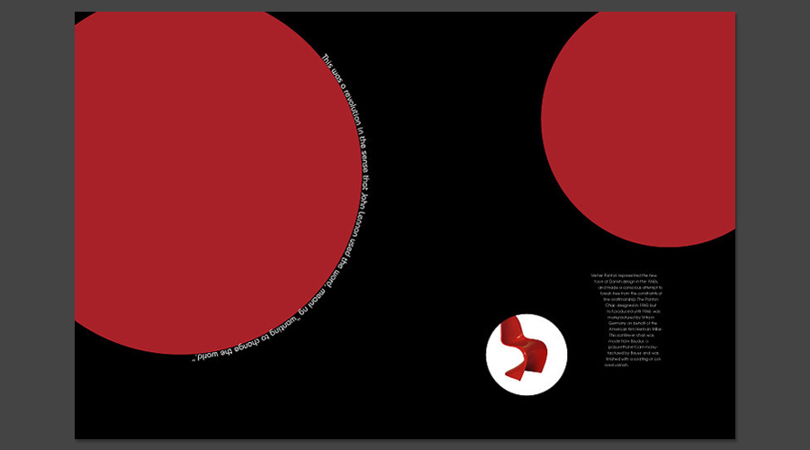 Magazine interior design