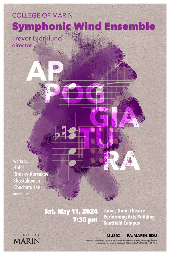 College of Marin Symphonic Wind Ensemble, Appoggiatura